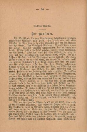 Sechstes Kapitel. Der Hausierer