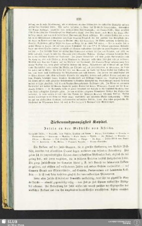 Siebenundzwanzigstes Kapitel. Inseln an der Westküste von Afrika