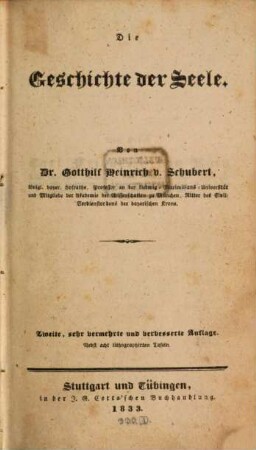 Die Geschichte der Seele