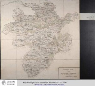 Übersichts-Karte von dem Herzogthum Westphalen en Brouillon gezeichnet Crösmann 1804