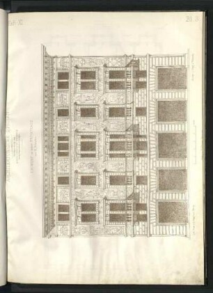 Entwurf zu einem Privathaus. Aufriss Fassade