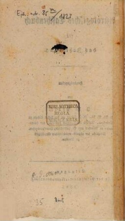 Astrologisches Taschenbuch : für das Jahr... 1823