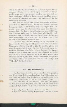 VIII. Das Nervensystem.