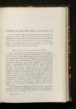 Geschichte der analytischen Chemie in der neueren Zeit