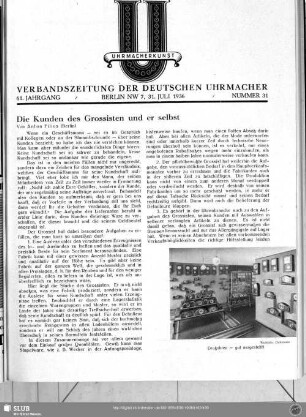 Die Kunden des Grossisten und er selbst