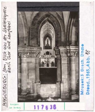 Magdeburg: Dom, Blick aus der Scheitelkapelle durch Chor und Langhaus