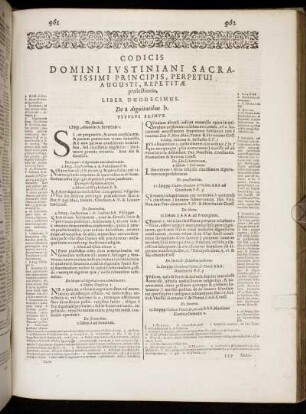 Codicis [...] Liber Duodecimus. De dignitatibus.