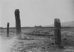 Steinstatuen in Tiahuanaco