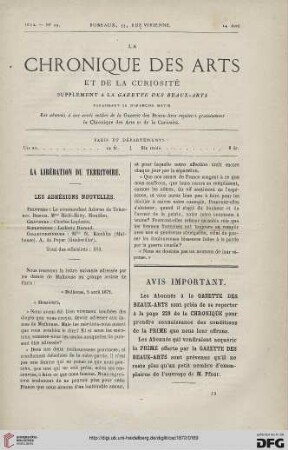 No. 19 (14 Avril)