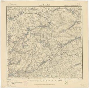 Section Langenbernsdorf aus: Topographische Karte (Meßtischblätter) Sachsen