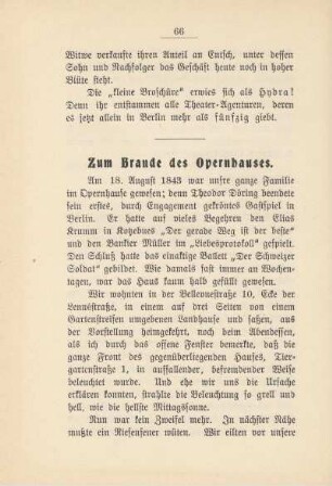 Zum Brande des Opernhauses