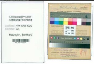 Entnazifizierung Bernhard Matzkuhn , geb. 07.05.1904 (Holzkaufmann)