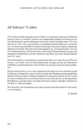 Verdiente Mitglieder und Jubilare
