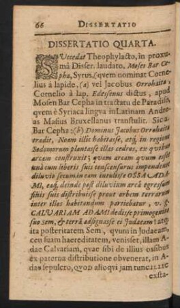 Dissertatio Quarta.