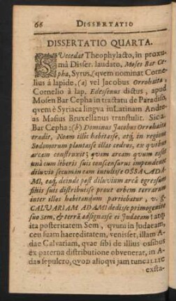 Dissertatio Quarta.