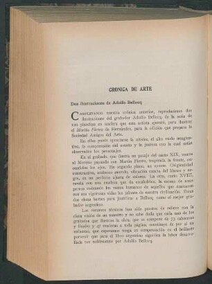 Crónica de arte