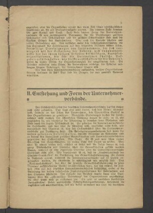 II. Entstehung und Form der Unternehmerverbände