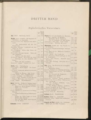 Alphabetisches Verzeichnis