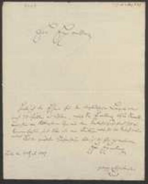 Brief von Heinrich Friedrich Link an François Gabriel von Bray