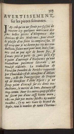 Avertissement, sur les pieces suivantes.