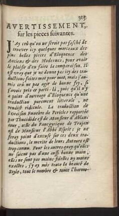 Avertissement, sur les pieces suivantes.