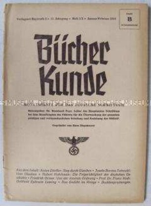 Fachzeitschrift "Bücher Kunde" über das deutsche Verlagswesen und Neuerscheinungen auf dem Büchermarkt