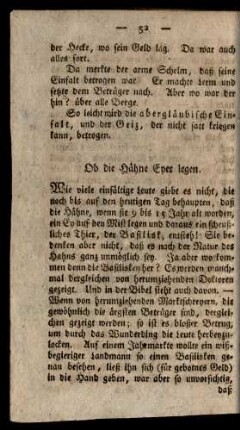 Ob die Hähne Eyer legen.