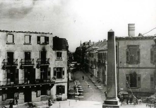 Zerstörungen Zweiter Weltkrieg. Rondellplatz
