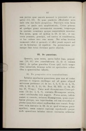 III. De quaestione
