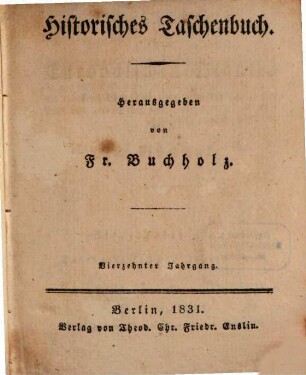 Geschichte der europäischen Staaten seit dem Frieden von Wien. 17. 1831
