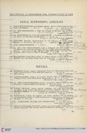 Metall (Nr. 664-678)