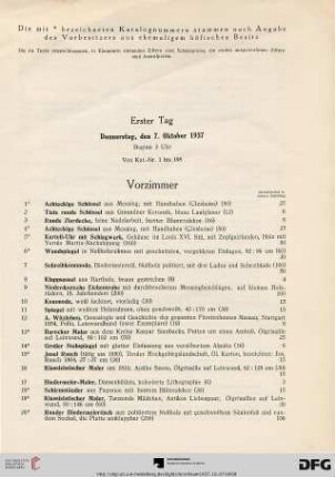 Vorzimmer (Nr. 1-26)