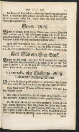 Gewalt-Brieff.