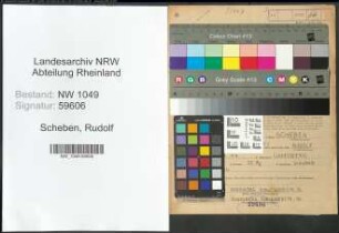 Entnazifizierung Rudolf Scheben , geb. 10.07.1897 (Kaufmann)