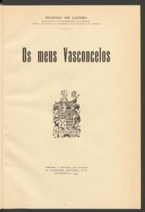 Os meus Vasconcelos