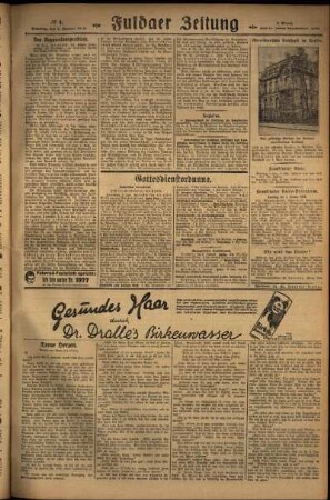 Dritte Ausgabe vom Samstag, den 05. Januar 1929.