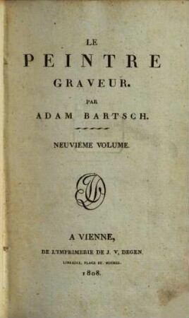 Le peintre graveur, 9. Les vieux maitres allemand ; 4