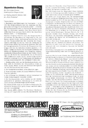 Abgeordneten-Sitzung