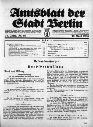 1936,16: Nr. 16, 19. April 1936