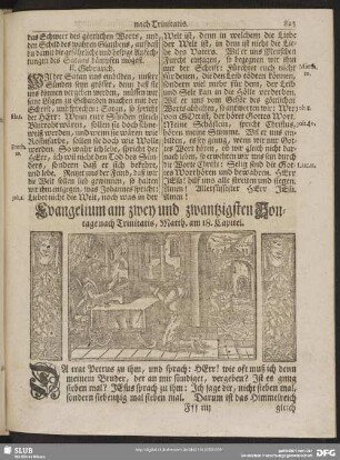 [Evangelium und Epistel am zwey und zwantzigsten Sontage nach Trinitatis]