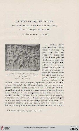 4. Pér. 2.1909: La sculpture en ivoire, [2] : au commencement de l'ère chrétienne et de l'époque byzantine