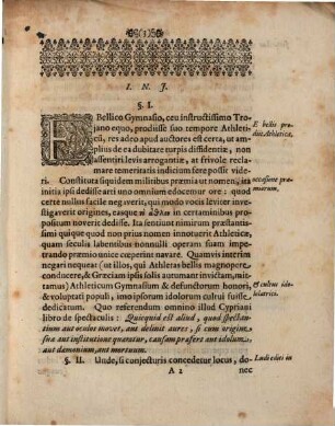 Veterum Gymnasium Athleticum Benevolo Superiorum Indultu Pandunt Atque Praemia Victorum Conspectui placide disquirentium publico in Celeberrima Salana Kl. Novembris. A.Ae.C. M.DC.LXXXII. Exponunt M. Johann. Fridericus Dürrius Weidenbachio-Francus, Et Guolfgangus Christoph. Raethelius Schwarzenbacho-Variscus