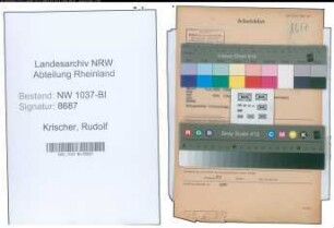 Entnazifizierung Rudolf Krischer , geb. 18.06.1884 (Landesamtmann)