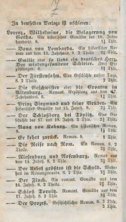 In demselben Verlage ist erschienen: