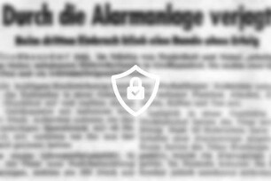 Durch die Alarmanlage verjagt