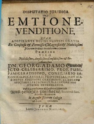 De emtione-venditione