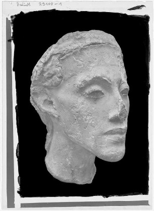 Berlin. Staatliche Museen, Ägyptisches Museum, Gipsmodellkopf Amenophis IV.