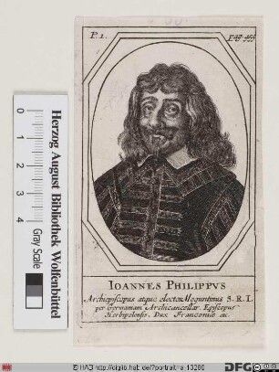 Bildnis Johann Philipp (1663 Reichsfrhr. von Schönborn), 1647-73 Kurfürst u. Erzbischof von Mainz