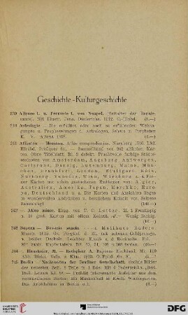 Geschichte – Kulturgeschichte (Nr. 239-329)