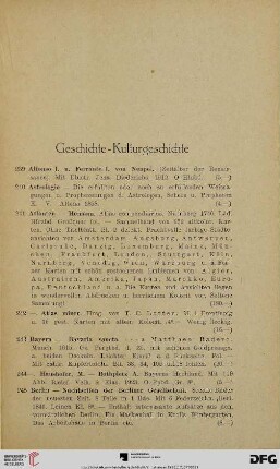 Geschichte – Kulturgeschichte (Nr. 239-329)